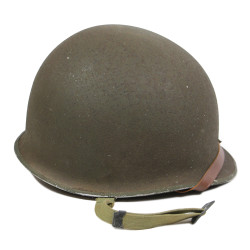 Casque M1, pattes fixes, liner Westinghouse, A washers verts