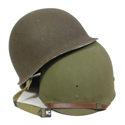 Casque M1, pattes fixes, liner Westinghouse, A washers verts