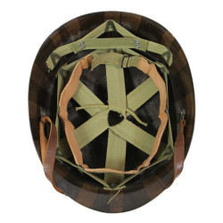 Casque M1, pattes fixes, liner Westinghouse, A washers verts