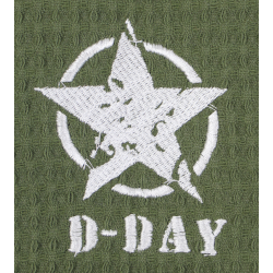 Tea towel, Honeycomb, US star, OD