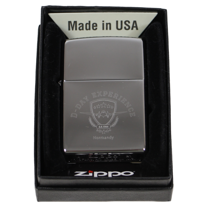 Lighter, Zippo 1943, Silver, D-Day Experience Lighter, Zippo 1943, Silver, D-Day Experience