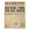 Newspaper, Seattle Post-Intelligencer, June 15, 1944, 'Nazis Retake 3 Towns, Yanks Hold Carentan'