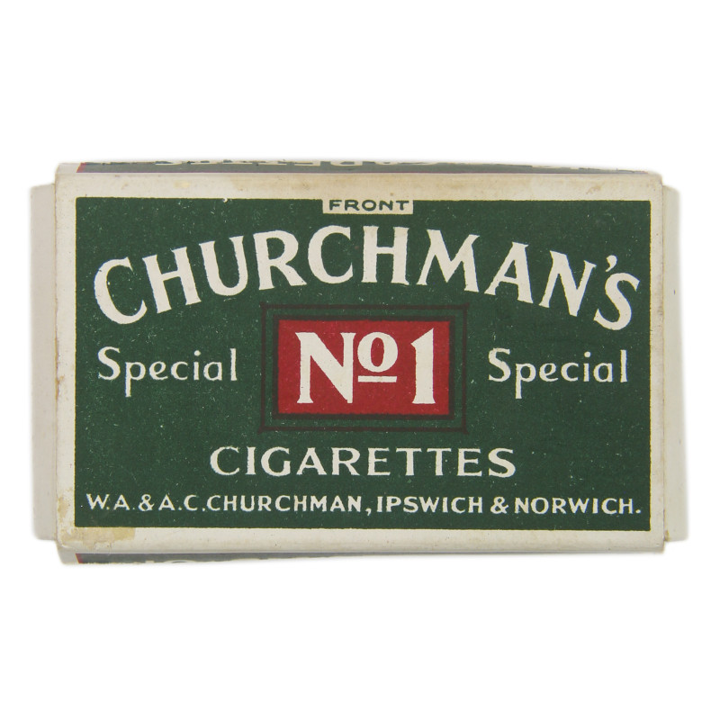 Paquet de cigarettes, CHURCHMAN'S No. 1, vide