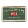 Pack, 10-Cigarette, CHURCHMAN'S No. 1, Empty