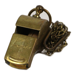 Whistle, Brass, Military, Made in U.S.A.