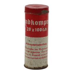 Paraffin Tulle, Burn Treatment, German, in Tin