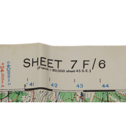 Map, Normandy, Falaise Pocket, 1943