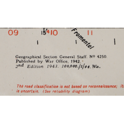 Map, Normandy, Falaise Pocket, 1943