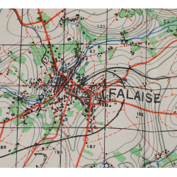 Map, Normandy, Falaise Pocket, 1943