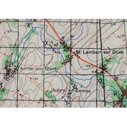 Map, Normandy, Falaise Pocket, 1943