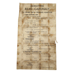 Sheet, Instruction, Priming, TNT, Demolition