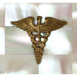 Powder Compact-Cigarette Case, Mother-of-Pearl, US Army, Medical Department