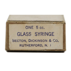 Syringe, Hypodermic, 5 cc, BECTON, DICKINSON & CO., Item 38440