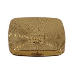 Compact, Powder, Brass, US Army, Max Factor, HOLLYWOOD, Complete