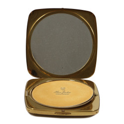 Compact, Powder, Brass, US Army, Max Factor, HOLLYWOOD, Complete