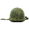 Helmet, M1, Parachutist's, with Camouflage Cover, Vietnam, 1967