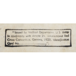 Armband, Medical, US Army, Markings, Geneva Convention and French War Ministry