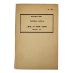 Manuel technique, TM 1-413, Aircraft Instruments, 1942
