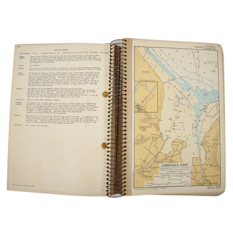 English Channel Handbooks, Carentan, Cherbourg, Isigny