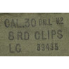 Bandoleer en toile, M1 Garand, 2e type, LAKE CITY ARMY AMMUNITION PLANT