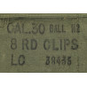 Bandoleer en toile, M1 Garand, 2e type, LAKE CITY ARMY AMMUNITION PLANT