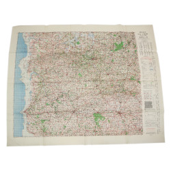 Carte, ST LÔ-VIRE, Normandie, 1943, bataille des haies