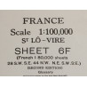 Carte, ST LÔ-VIRE, Normandie, 1943, bataille des haies