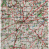 Carte, ST LÔ-VIRE, Normandie, 1943, bataille des haies