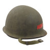 Casque M1, pattes mobiles, Schlueter, US Navy, AMM2c Ralph McKim, USS Dayton, PTO
