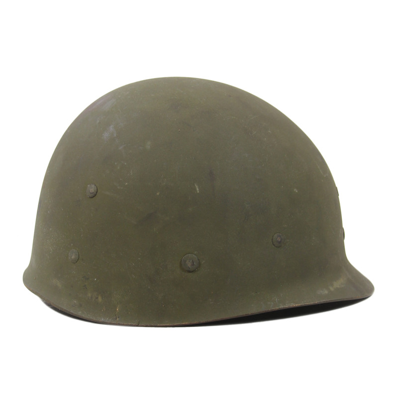 Casque M1, pattes mobiles, Schlueter, US Navy, AMM2c Ralph McKim, USS Dayton, PTO
