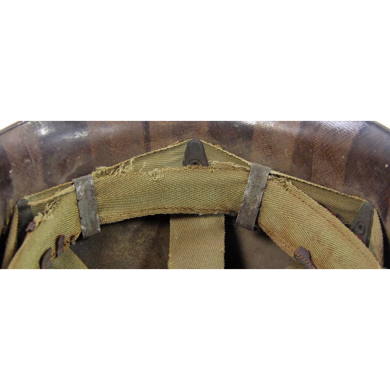 Casque M1, pattes mobiles, Schlueter, US Navy, AMM2c Ralph McKim, USS Dayton, PTO