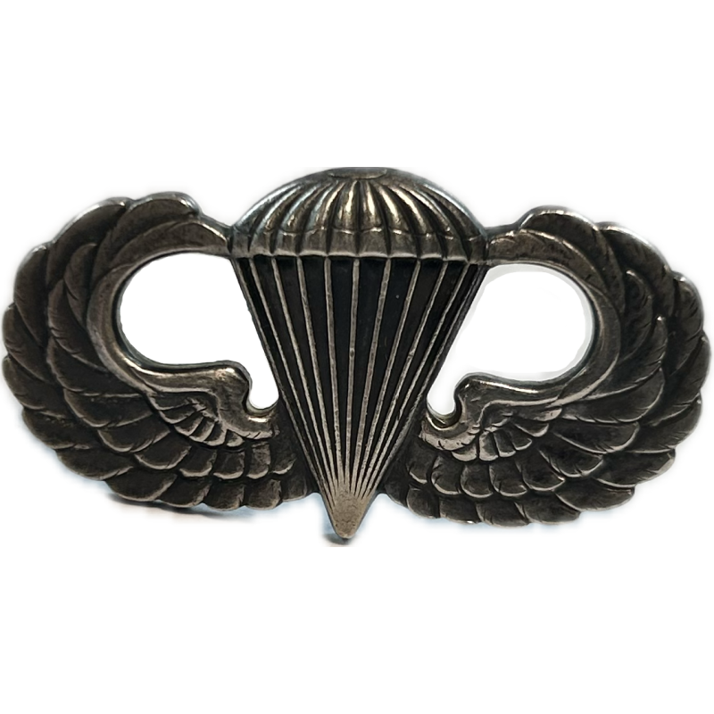 Badge, Parachutist's, 'Jump Wings', US Army, Sterling, Pin Back