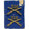Paire d'insignes de col officier, 516th Airborne Inf. Regt.