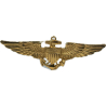 Wings, Pilot, US Navy & USMC, Sterling, Pin Back