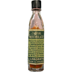 Fiole médicale, Tincture Merthiolate, Koep Laboratories