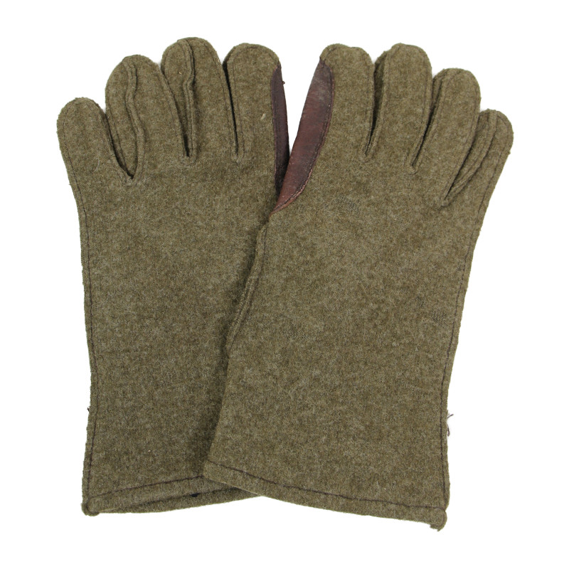Gants en laine et cuir, US Army, J. KAYSER & CO., taille 10