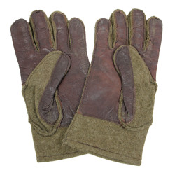Gants en laine et cuir, US Army, J. KAYSER & CO., taille 10