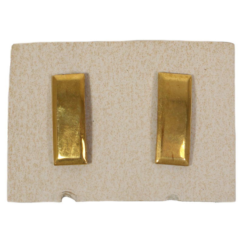 Paire de grades, 2nd Lieutenant, sur carton