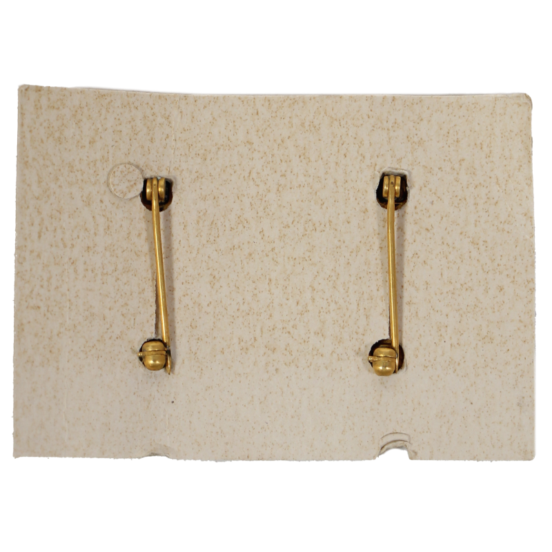 Paire de grades, 2nd Lieutenant, sur carton