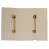 Paire de grades, 2nd Lieutenant, sur carton