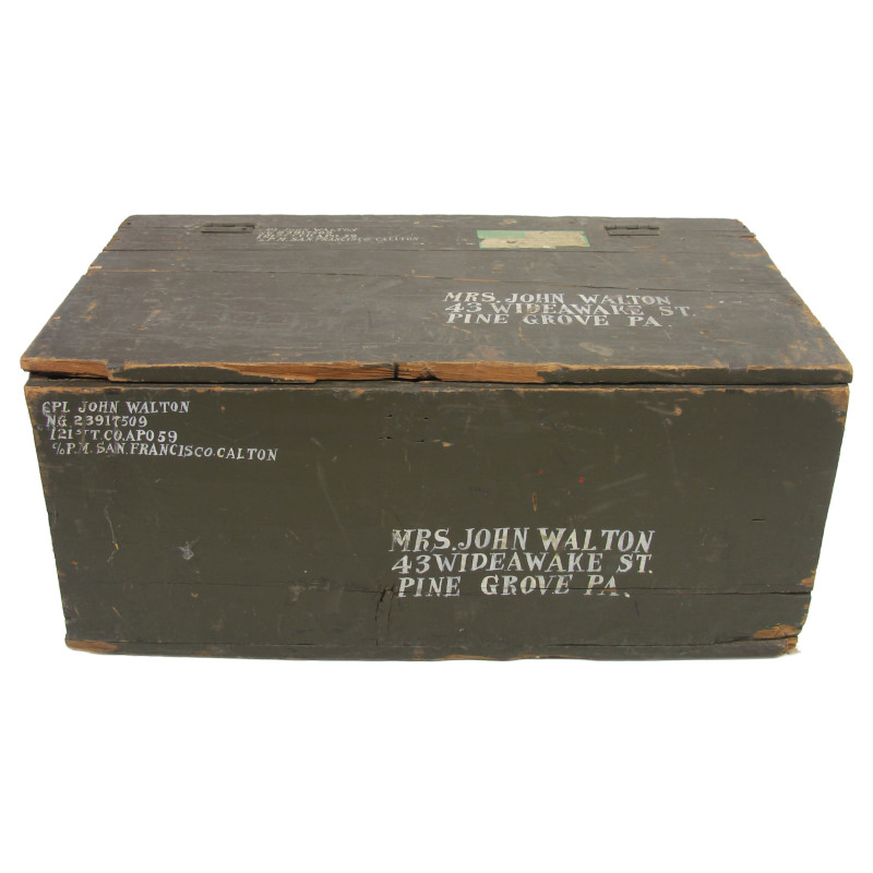 Chest, Wooden, Cpl. John Walton