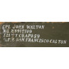 Chest, Wooden, Cpl. John Walton
