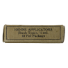 Package, iodine applicators, MINE SAFETY APPLIANCES CO.