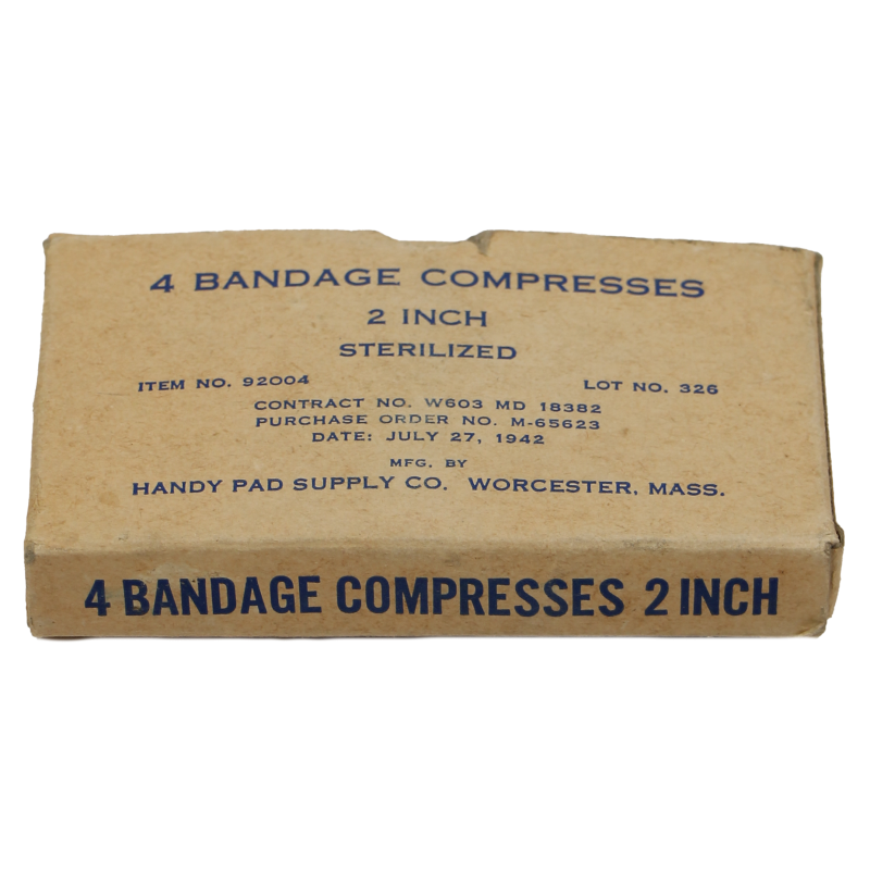 Bandage, Compresses, Handy Pad Supply Co., 1942, Item N° 92004