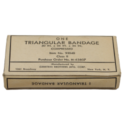 Bandage, triangulaire, item n° 92040, Gerstein Brothers MFG. CORP.