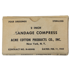Compresses, ACME COTTON PRODUCTS CO., INC., 1942