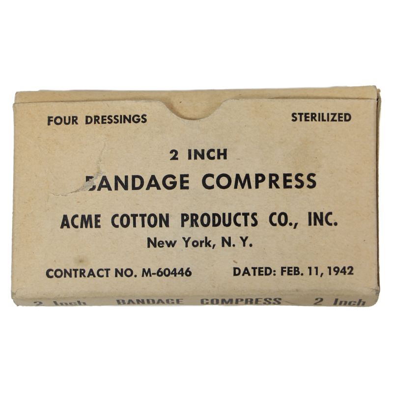 Compresses, ACME COTTON PRODUCTS CO., INC., 1942