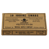 Boîte de tubes d'iodine, MEDICAL SUPPLY COMPANY, Item 91122