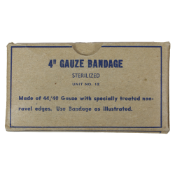Bandage, Unit No. 12, Gauze, A. E. HALPERIN CO., Inc.