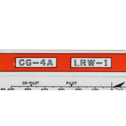 Règle de chargement, planeur Waco CG-4A, USAAF